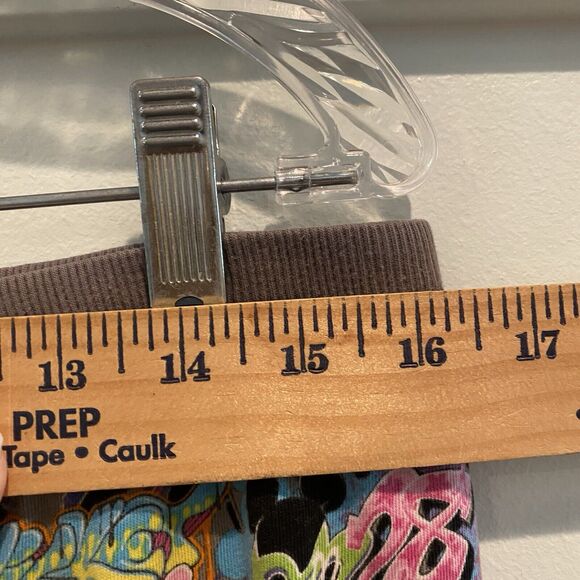 Disney Parks Mickey Pajama Pants Womens Large Lounge Stretch Graffiti - Picture 12 of 16